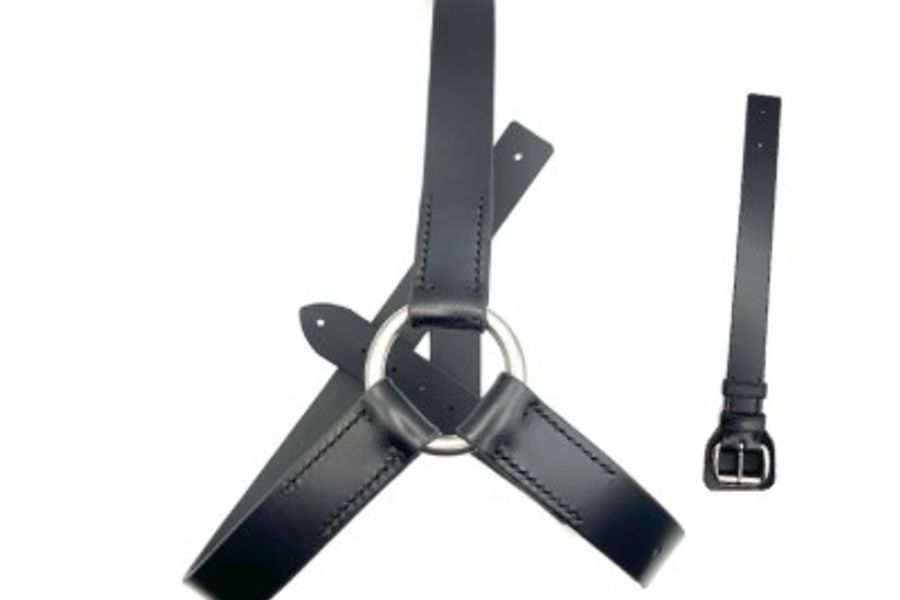 Spare Wheel Leather Strap Set - Ring - Top Strap - Bottom Strap - See GRCH59 for Top Strap Only